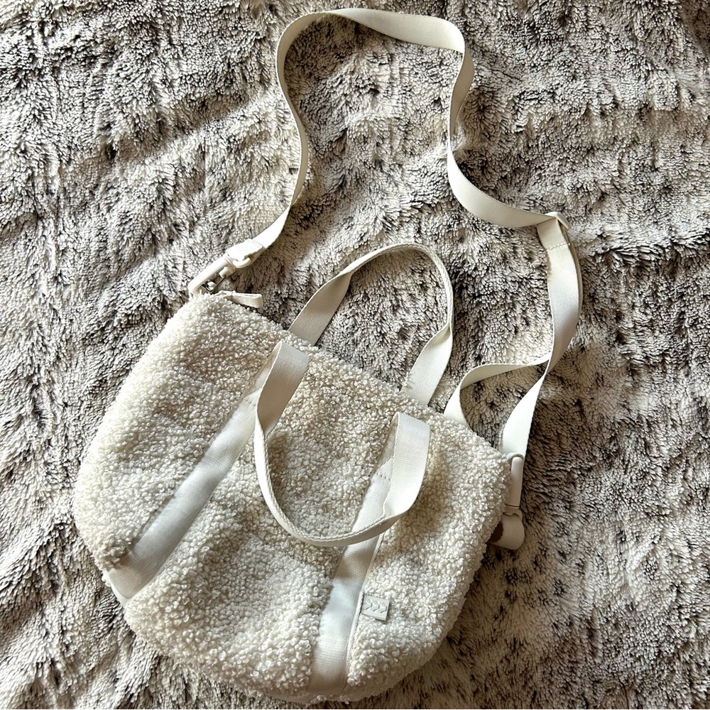 All In Motion Teddy Cream Crossbody Bag